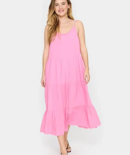 Eda Maxi Strap Dress Pink Cosmos