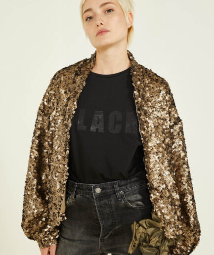 0254 Chaqueta de Lentejuelas Bronce