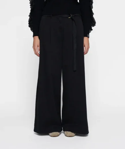 Wide Leg Pants Negro