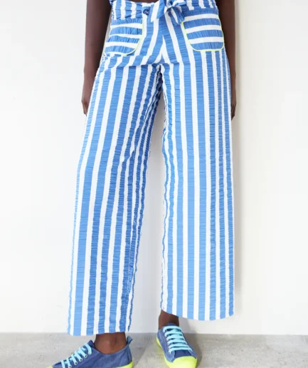 Pantalon Lazo Rayas Azul