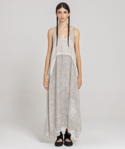 S28 Vestido Sin Mangas Antique White