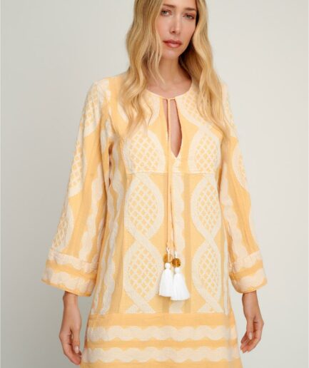 1096 Zakar Tunic Dress Yellow