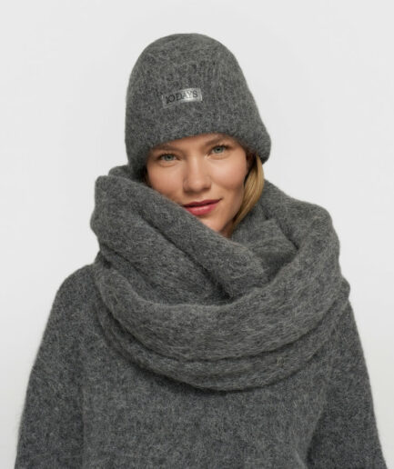 904 Round Hairy Knit Scarf