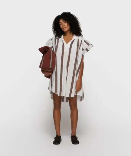 315 Ruffle Dress Stripes