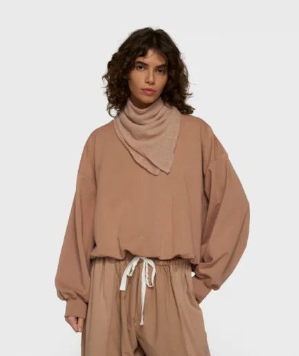 827 Pleated Sweater